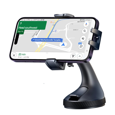 Joyroom JR-OK6 prispaudžiamas telefono laikiklis skirtas stiklui – juodas 2
