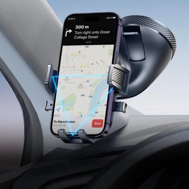 Joyroom JR-OK6 prispaudžiamas telefono laikiklis skirtas stiklui – juodas 8