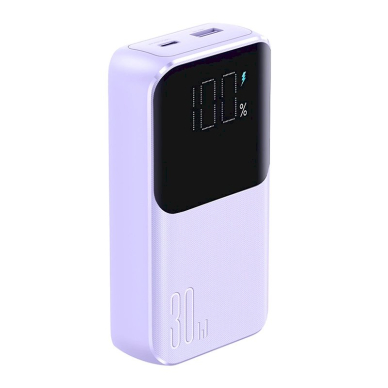 Joyroom JR-PBC06 mini power bankbuilt-in USB-C / Lightning Kabeliss 30W 10000mAh - violetinis 1 Joyroom JR-PBC06 mini power bankbuilt-in USB-C / Lightning Kabeliss 30W 10000mAh - violetinis 1