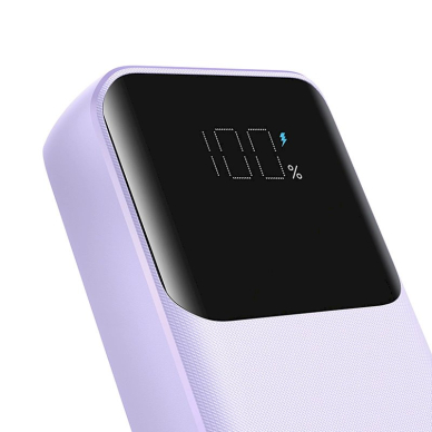 Joyroom JR-PBC06 mini power bankbuilt-in USB-C / Lightning Kabeliss 30W 10000mAh - violetinis 4 Joyroom JR-PBC06 mini power bankbuilt-in USB-C / Lightning Kabeliss 30W 10000mAh - violetinis 4
