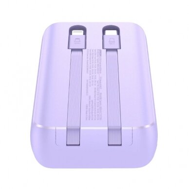 Joyroom JR-PBC07 20000mAh 30W mini power bankUSB-C Lightning Kabeliss - violetinis 5