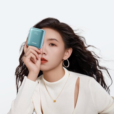 Išorinė baterija Power Bank Joyroom JR-PBF27 22.5W 10000mAh su dviem įmontuotais kabeliais – mėlyna 2 Išorinė baterija Power Bank Joyroom JR-PBF27 22.5W 10000mAh su dviem įmontuotais kabeliais – mėlyna 2