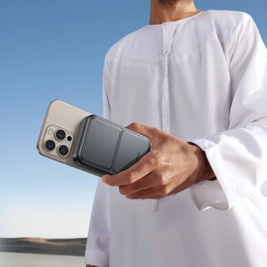 Išorinė baterija Power Bank Joyroom JR-PBM11 10000mAh 22.5W Qi2, MagSafe suderinama, su stovu – juoda 10