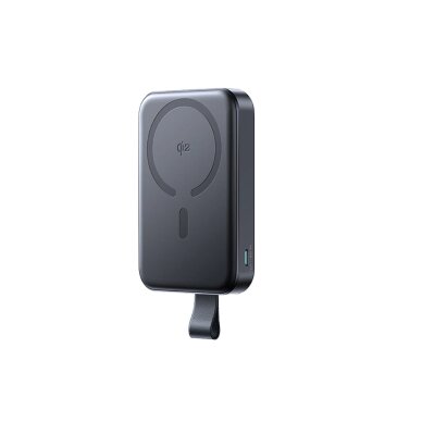 Išorinė baterija Power Bank Joyroom JR-PBM11 10000mAh 22.5W Qi2, MagSafe suderinama, su stovu – juoda