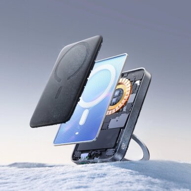 Išorinė baterija Power Bank Joyroom JR-PBM12 10000mAh 22.5W Qi2, MagSafe suderinama, su žiediniu stovu – juoda 12