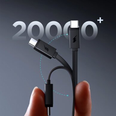 Išorinė baterija Power Bank Joyroom JR-PR1 10000mAh 22.5W su įtraukiamu USB-C kabeliu – juoda 8