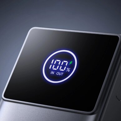 Išorinė baterija Power Bank Joyroom JR-PR1 10000mAh 22.5W su įtraukiamu USB-C kabeliu – juoda 9