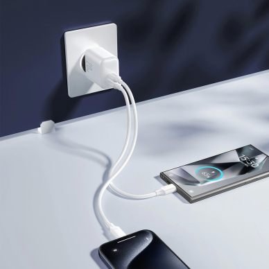 Joyroom JR-TCF12 tinklo įkroviklis 2x USB-C 20W PD / QC 3.0 – baltas 9