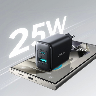 Joyroom JR-TCF13 tinklo įkroviklis USB-C / USB-A 25W SFC / PPS / PD – juodas 8