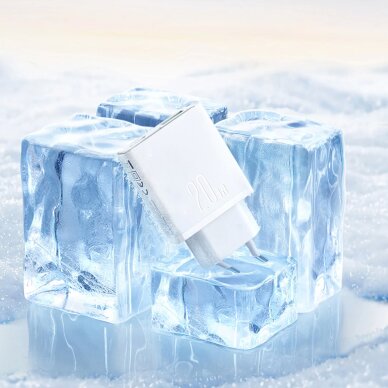 Sieninis įkroviklis Joyroom JR-TCF14 20W USB-A / USB-C itin plonas – baltas 12