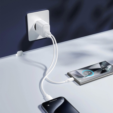 Joyroom JR-TCF21 tinklo įkroviklis USB-C / USB-A 20W PD / QC 3.0 – baltas 9