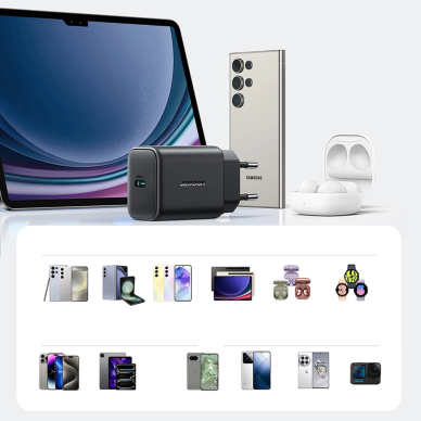 Joyroom JR-TCF23 tinklo įkroviklis USB-C 25W SFC / PPS / PD – juodas 12