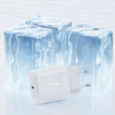 Joyroom JR-TCF24 tinklo įkroviklis USB-C PD 30W QC SFC – baltas + 1 m USB-C kabelis 12