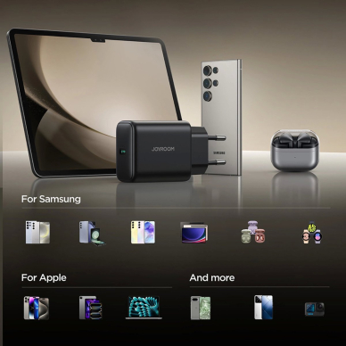 Joyroom JR-TCG13 45W GaN sieninis įkroviklis skirtas Samsung Ultra – juodas 13 Joyroom JR-TCG13 45W GaN sieninis įkroviklis skirtas Samsung Ultra – juodas 13