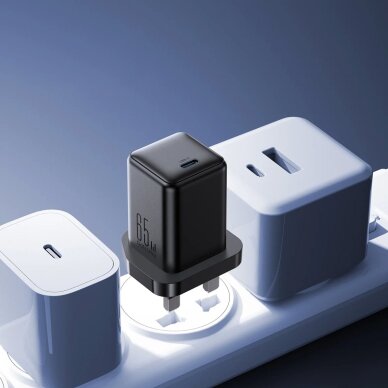 Sieninis įkroviklis Joyroom JR-TCG18 65W 1x USB-C (UK kištukas) – juodas 2 Sieninis įkroviklis Joyroom JR-TCG18 65W 1x USB-C (UK kištukas) – juodas 2