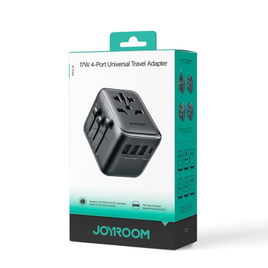 Joyroom JR-TCW01 kelioninis adapteris Universal 17W EU / US / UK / JP / AU / CN – juodas 7