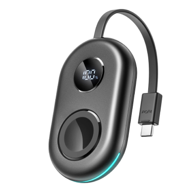 Indukcinis įkroviklis Joyroom JR-W09 3W su USB-C kabeliu, skirtas Apple Watch – juodas