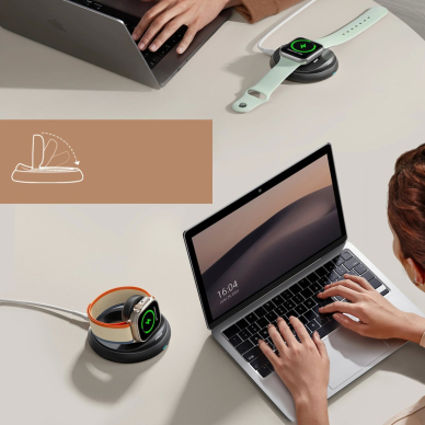 Sulankstomas indukcinis įkroviklis Joyroom JR-W12, skirtas Apple Watch – juodas 11 Sulankstomas indukcinis įkroviklis Joyroom JR-W12, skirtas Apple Watch – juodas 11