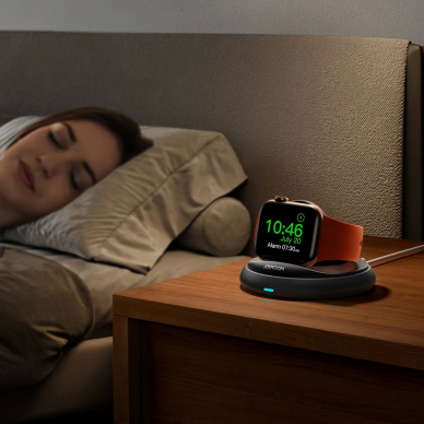 Sulankstomas indukcinis įkroviklis Joyroom JR-W12, skirtas Apple Watch – juodas 6 Sulankstomas indukcinis įkroviklis Joyroom JR-W12, skirtas Apple Watch – juodas 6