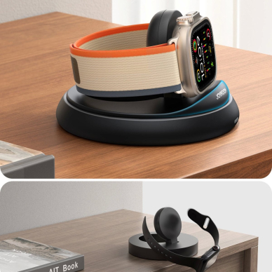 Joyroom JR-W12 sulankstomas indukcinis įkroviklis skirtas Apple Watch – juodas 7