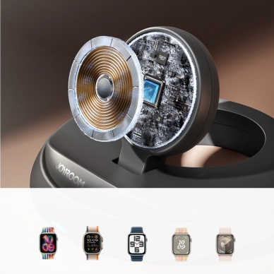 Joyroom JR-W12 sulankstomas indukcinis įkroviklis skirtas Apple Watch – juodas 8