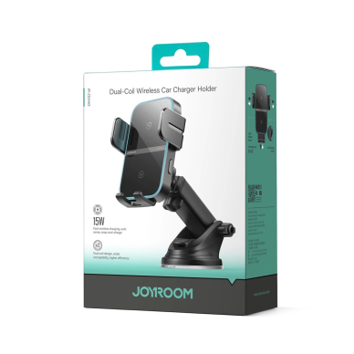 Joyroom JR-ZS246 S indukcinis įkroviklis-laikiklis prietaisų skydeliui – juodas 1