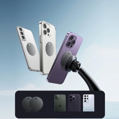 Joyroom JR-ZS356 universal magnetic Automobilinis laikiklis a phone the cockpit/window - Juodas 12 Joyroom JR-ZS356 universal magnetic Automobilinis laikiklis a phone the cockpit/window - Juodas 12