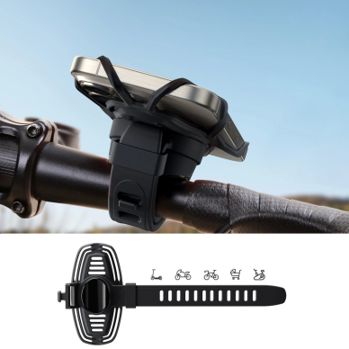 Joyroom JR-ZS382 laikiklis dviračiui / motociklui – juodas 8