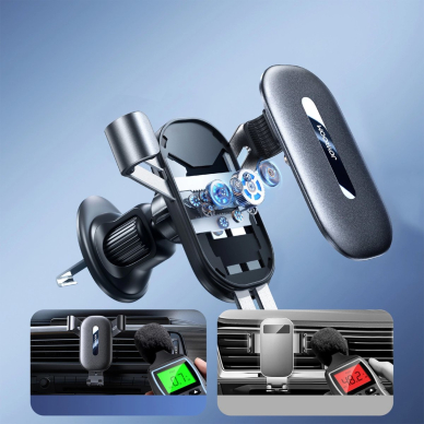 Joyroom JR-ZS392 Automobilinis telefono laikiklis (oro angai) – juodas 11