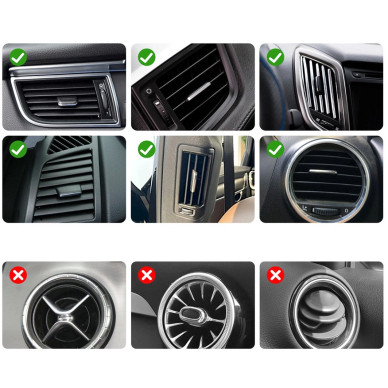 Joyroom JR-ZS392 Automobilinis telefono laikiklis (oro angai) – juodas 15