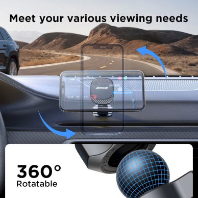 Joyroom JR-ZS400 magnetic car Telfono laikiklis the dashboard - Juodas 11 Joyroom JR-ZS400 magnetic car Telfono laikiklis the dashboard - Juodas 11
