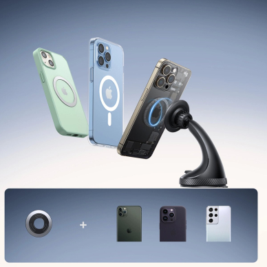 Joyroom JR-ZS406 Magnetinis automobilinis laikiklis, skirtas priekinio stiklo ar panelės tvirtinimui – juodas 8 Joyroom JR-ZS406 Magnetinis automobilinis laikiklis, skirtas priekinio stiklo ar panelės tvirtinimui – juodas 8