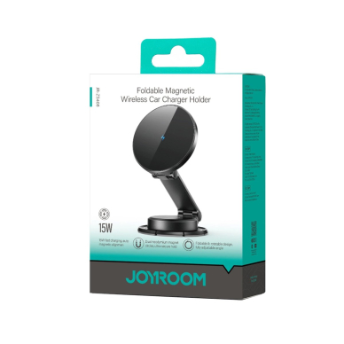 Joyroom JR-ZS408 Magnetinis laikiklis su 15W indukciniu įkrovikliu, skirtas automobilio pultui – juodas 1