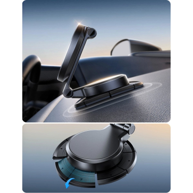 Joyroom JR-ZS408 Magnetinis laikiklis su 15W indukciniu įkrovikliu, skirtas automobilio pultui – juodas 6