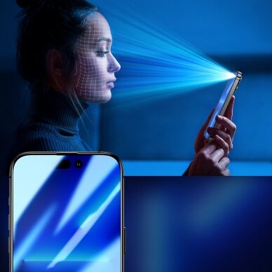 Ekrano apsauga Joyroom Knight 2.5D Privacy TG Tempered Glass for iPhone 14 Pro su Anti-Spy filtru (JR-P02) 5