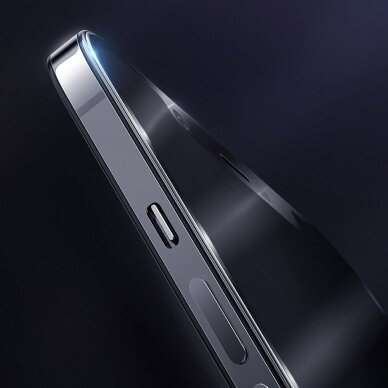 Joyroom Knight Series 2,5D full screen gaming apsauginis stiklas iPhone 12 mini juodais kraštais (JR-PF625) 3