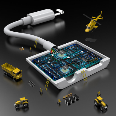 Joyroom Lightning - Lightning / 3,5 mm Ausinių Lizdas - Adapteris Baltas (S-Y104) 7 Joyroom Lightning - Lightning / 3,5 mm Ausinių Lizdas - Adapteris Baltas (S-Y104) 7