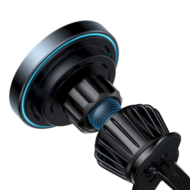 Joyroom JR-ZS240 Pro Magnetinis automobilinis laikiklis su 15W belaidžiu įkrovikliu, skirtas oro angai – juodas 6
