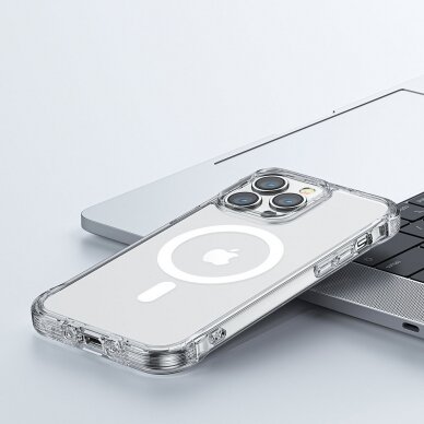 Dėklas Joyroom Magnetic Defender iPhone 14 Pro skaidrus (MagSafe) 7