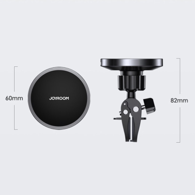 Joyroom magnetinis Qi bevielis automobilinis įkroviklis - telefono laikiklis (suderinama su MagSafe) juodas (JR-ZS240) 1 Joyroom magnetinis Qi bevielis automobilinis įkroviklis - telefono laikiklis (suderinama su MagSafe) juodas (JR-ZS240) 1
