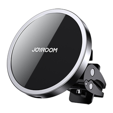 Joyroom magnetinis Qi bevielis automobilinis įkroviklis - telefono laikiklis (suderinama su MagSafe) juodas (JR-ZS240) Joyroom magnetinis Qi bevielis automobilinis įkroviklis - telefono laikiklis (suderinama su MagSafe) juodas (JR-ZS240)