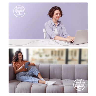 Joyroom Multi-Color Series A14 USB-A / USB-C 3A kabelis 1.2 m – baltas 7