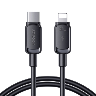 Joyroom Multi-Color Series A14 USB-C / Lightning 20W kabelis 1.2 m – juodas 1