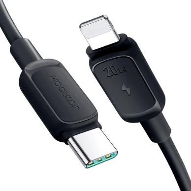 Joyroom Multi-Color Series A14 USB-C / Lightning 20W kabelis 1.2 m – juodas