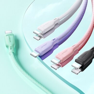 Joyroom Multi-Color Series SA34-AL3 USB-A / Lightning 3A cable 1m - green 10