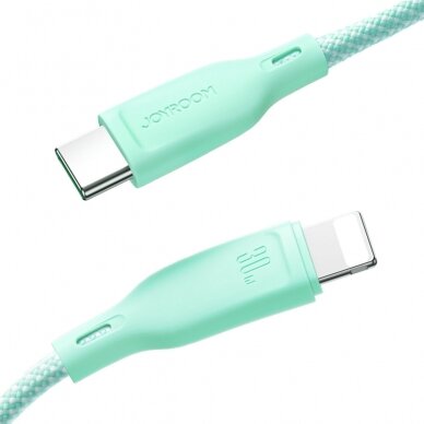 Joyroom Multi-Color Series SA34-AL3 USB-A / Lightning 3A cable 1m - green 2