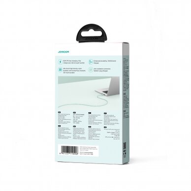 Joyroom Multi-Color Series SA34-CC3 USB-C / USB-C Cable 60W Fast Transfer 1m - Green 5 Joyroom Multi-Color Series SA34-CC3 USB-C / USB-C Cable 60W Fast Transfer 1m - Green 5