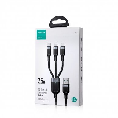 Joyroom Multi-Use Series 3-in-1 cable S-1T3018A18 Lightning USB-C micro USB 30 cm - black 4