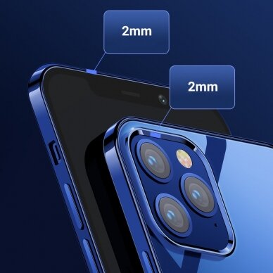 Dėklas Joyroom New Beautiful su spalvotu rėmeliu iPhone 12 pro max Tamsiai žalias (JR-BP796) 10
