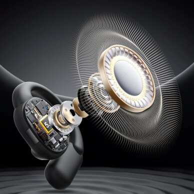 Belaidės atviros ausinės Joyroom Openfree JR-OE4 TWS – juodos 6 Belaidės atviros ausinės Joyroom Openfree JR-OE4 TWS – juodos 6